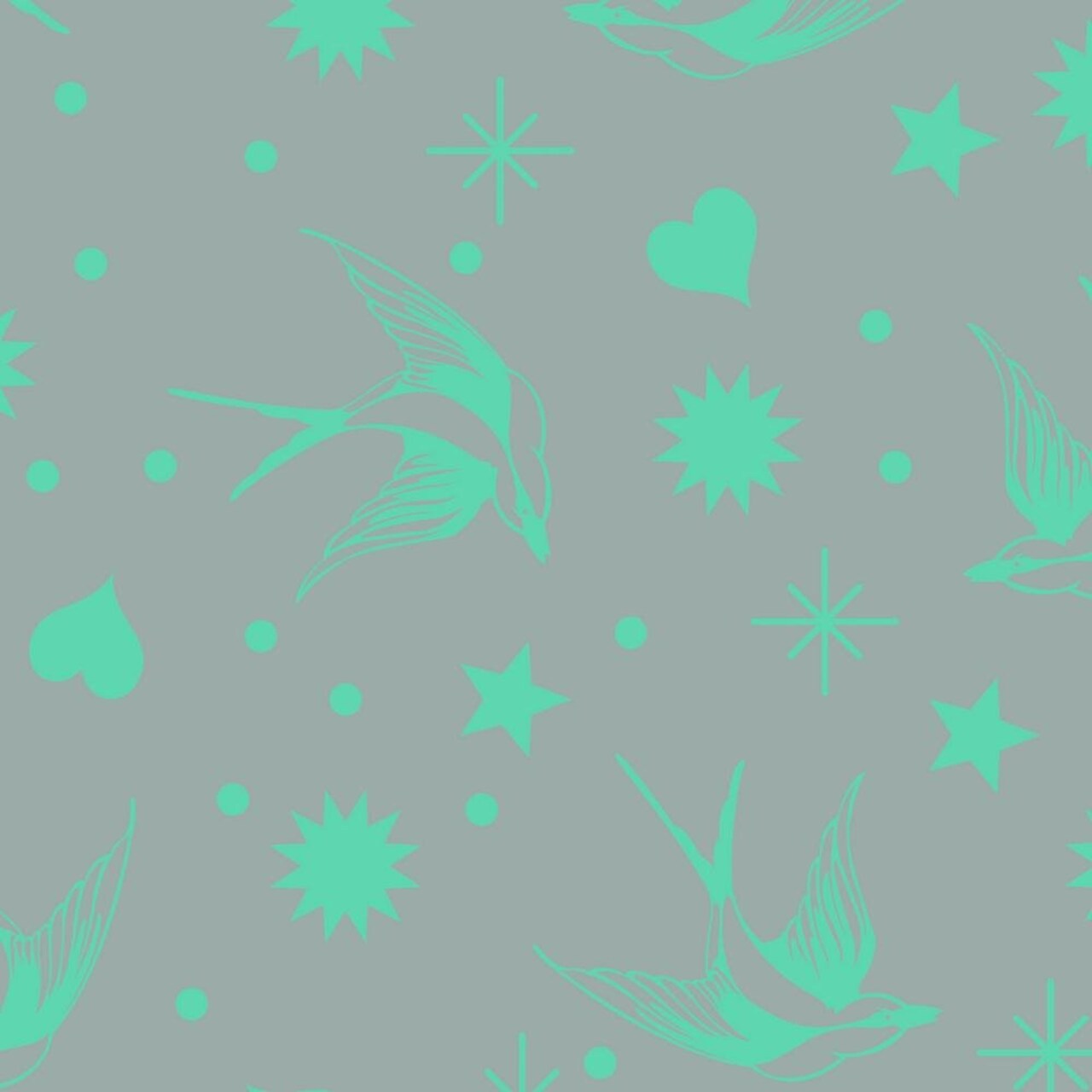 Tula Pink Neon Fairy Flakes - Spirit || Neon True Colors || Everglow